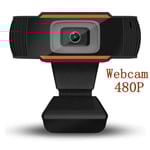 Webcam,Webcam HD 1080P, caméra USB avec Microphone, pour joueurs, appels vidéo en direct, pour Streaming Twitch Steam- 480P[D55006]