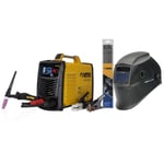 Poste a souder inverter Combiné ARC TIG 250 Torche TIG +12 baguettes Ø 2.5 mm + Cagoule Automatique + Mallette luxe VITO