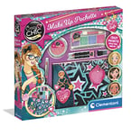 Clementoni- Crazy Chic-Pochette Coffret Enfant, Trousse Maquillage Jouet Lavable, Make up Fille, Loisir créatif 6 Ans, 18697, Multicolour, Medium