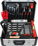 Famex 729-88 Mallette à outils remplie avec kit d'outils professionnels – Boîte à outils en aluminium – Outils de production allemande