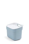 Curver | Ready to collect 5 Litre Recycling Bin, Blue/Grey, 100% Recycled Material, 25 x 18.6 x 20.3 cm