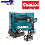 Makita DHP482RTJ Combi Drill Kit 2x 18v 5Ah Batteries, DC18RC Charger & MakPak2