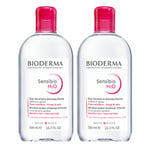 Bioderma Sensibio H2O Eau Micellaire Démaquillante Nettoyante DUO 2x500 ml eau pour le visage