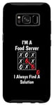 Coque pour Galaxy S8 Je suis un serveur de nourriture Je trouve une solution