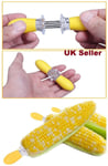 2/4/8/12pcs Corn On The Cob Skewers Stainless Steel Holders Bbq Forks Prongs