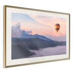 Plakat - It Is Worth Dreaming - 30 x 20 cm - Guldramme med passepartout