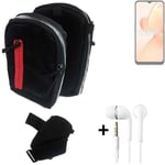  Holster / Shoulder + earphones for Realme C31 Bag Extra Belt Case