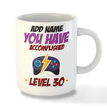 Gift Hub - Personalised Mugs for Gamers 30th Birthday Gifts ,Customised Gaming Mug, Personalised Gifts for Men, Funny Mugs for Men Featuring Video Game Design (Level 30)
