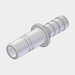 Whale Adapter Stem Adaptor, plast, Quick Connect 15 mm (WS15) (utvändig) till 1/2" (13 mm) slang, vit, 2-pack