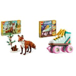 LEGO Creator 3in1 Forest Animals: Red Fox Toy to Owl Figure to Squirrel Model & Creator 3in1 Retro Roller Skate to Mini Skateboard Toy to Boom Box Radio