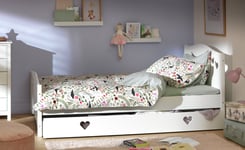 Habitat Mia Small Double Bed, Drawer &Kids Mattress-White