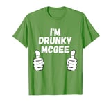 Funny Couple St Patricks Day I'm Drunky Mcgee Funny T-Shirt