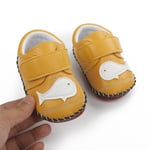 Baby Cute Whale Slip Resistant Rubber Sole Toddler Shoes Yellow 12-18m