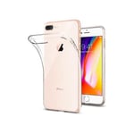 iPhone 8 Plus Stöttåligt Genomskinligt Skal Simple Transparent