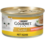 Ekonomipack: Gourmet Gold Ragout 48 x 85 g - Blandpack: Kyckling & nötkött