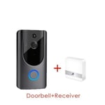 bell receiver wifi smart dörrklocka IR video intercom trådlös larmkamera för lägenhet