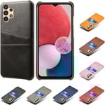 Korthållare Samsung A13 4G skal mobilskal hål laddare hörlurar - Mörk brun Samsung Galaxy A13 5G