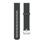 New Watch Straps 18mm Texture Silicone Wrist Strap Watch Band for Fossil Female Sport/Charter HR/Gen 4 Q Venture HR (Black) (Color : Grey)