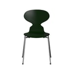 Fritz Hansen Myran 3101 stol evergreen, lackad, kromat stålstativ