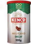 Kenco Millicano Decaff Instant Coffee 100g (Pack of 6 Tins, Total 600g)