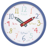Acctim 22739 Alma Blue Time Teaching Kids Wall Clock