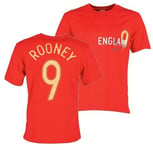Nike England Football T Shirt Mens Medium Wayne Rooney Home Red
