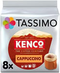 Tassimo Kenco Cappuccino Coffee Pods (Pack of 5, Total 80 pods, 40 servings)