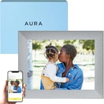 Aura Cadre photo numérique Mason Luxe écran 2K Wi-Fi 9,7 pouces | Le meilleur cadre numérique à offrir | Envoyez vos photos depuis votre téléphone | Installation rapide et facile grâce à l’application
