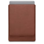 WOOLNUT Skinn-Etui for MacBook 14-tommer - Konjakk