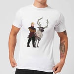 Frozen 2 Sven And Kristoff Men's T-Shirt - White - 5XL