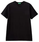 United Colors of Benetton Men's T-Shirt Jumper, Black (Nero 100), Medium
