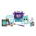 Magic Mixies - Magical Real Misting Purple Cauldron with Interactive 8 Inch Blue