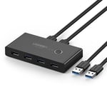 Ugreen Switch Box HUB 4x USB 3.2 Gen 1 USB Splitter - Svart - TheMobileStore Laddare & kablar