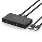 Ugreen Switch Box HUB 4x USB 3.2 Gen 1 USB Splitter - Svart