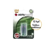 AgfaPhoto ladattava AAA-paristo 950 mAh 12 kpl -tukkupakkaus