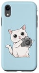 iPhone XR Kawaii Cat With Camera Photographer Funny Cute Photography Case