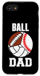 iPhone SE (2020) / 7 / 8 Ball Dad Funny Baseball Football Volleyball Dad Case