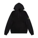 Sten Trendig Amerikansk Stone Island Emblem Huvtröja i Ren Bomull för Män och Kvinnor High Street Loose Coat Hoodie APRICOT XL APRICOT XL