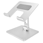 Fdit Tabletthållare för bordsdator Aluminiumlegering Tabletthållare Justerbar hopfällbar telefonplattahållare