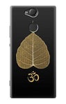 Gold Leaf Buddhist Om Symbol Case Cover For Sony Xperia XA2