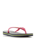 Havaianas Womens Ladies - Stripe Sole Flip Flops - Pink - Size EU 41