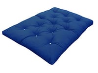 My Layabout Foam Crumb Futon Mattress | Roll Out Guest Bed | 10 Colours | 3 Sizes. (Double | 190cm x 125cm, Royal Blue)
