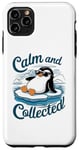Coque pour iPhone 11 Pro Max Design amusant pour se calmer avec le pingouin