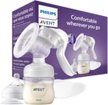 Philips Avent Manual Breast Pump &120ml Bottle With 0m+ Nipple White - SCF430/10