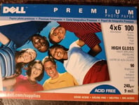 Dell Premium Photo Paper HIGH GLOSS   6"x 4" 240gsm - 100 sheets 10 X 15 Cm