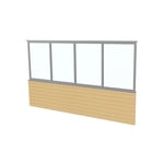 Landskap Skjutfönster med Panelvägg Stadig Sommar Skjutfönsterparti B3350 x H1200 - Silver Som 60941691