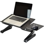 Hofuton Support pour Ordinateur Portable - Table de Lit Pliable, Tablette Ergonomique - 360 °Réglable Support - pour Ordinateur Portable Livre