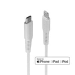 Lindy 0.5m USB Type C to Lightning Cable, White