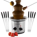 MIAOLEIE 4 Tiers Tower Chocolate Fountain Stainless Steel Electric Chocolate Melting Machine Great for Kids' Parties And Weddings