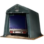Intent24 - Abri/Tente garage premium 2,4 x 3,6 m pour voiture et bateau - toile pvc 500 n imperméable vert fonce - vert